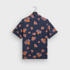 Kith for the New York Knicks Playoffs Thompson Camp Collar Shirt - Nocturnal