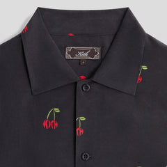 Kith Printed Cherry Cupro Linen Beckham Buttondown - Black