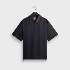 &Kin Montis Quarter Zip Faille Shirt - Cosmos