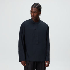 &Kin Wrinkle Cupro Leven Shirt - Black