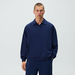 Kith Indigo Micro Fleece Nelson Pullover - Dark Indigo