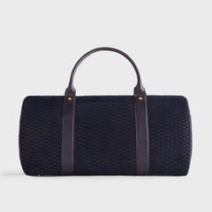 Kith Monogram Suede Traveler K55 Bag - Ink