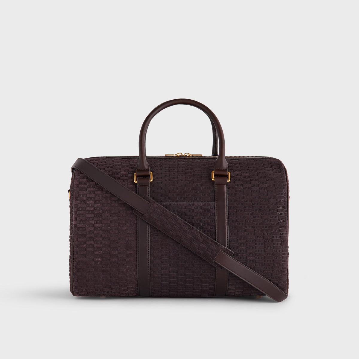 Kith Monogram Suede Traveler K40 Bag - Incognito