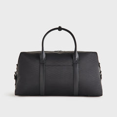Kith Monogram Nylon Leather Duffle Bag - Black