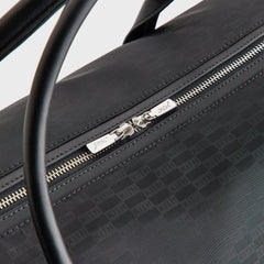 Kith Monogram Nylon Leather Duffle Bag - Black