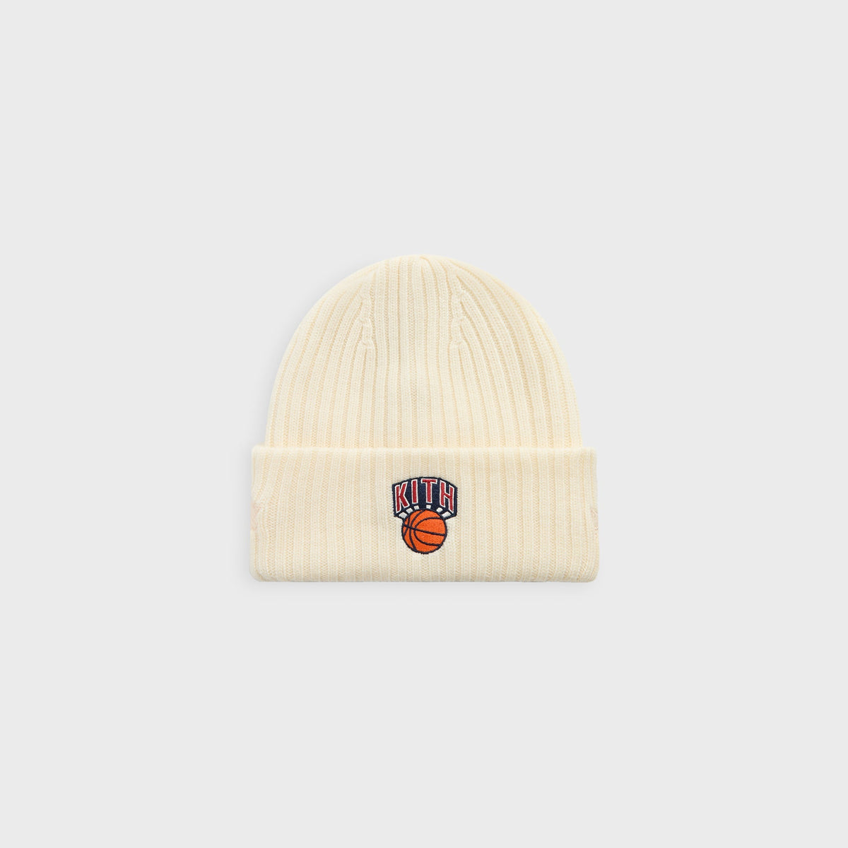 Kith & New Era for the New York Knicks Knit Beanie - Sandrift