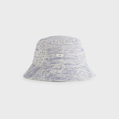 Kith Heather Jacquard Canvas Reversible Dawson Bucket Hat - Light Indigo