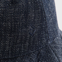 &Kin Wool Denim Dawson Bucket Hat - Blue Navy