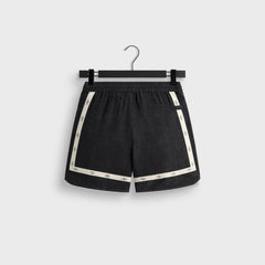 &Kin Cupro Linen Dylan Short - Black