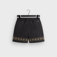 Kith Cupro Linen Cedar Short - Black
