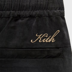 Kith Cupro Linen Cedar Short - Black