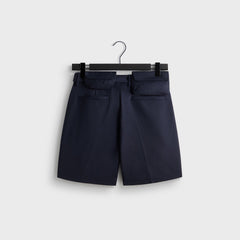 &Kin Tropical Wool Emrys Pleated Short - Nocturnal