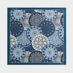 Kith Printed Mandala Silk Scarf - Novel