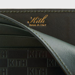 Kith Monogram Leather Card Holder - Equestrian