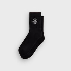 Kith Insignia Cotton Mid Crew Socks - Black
