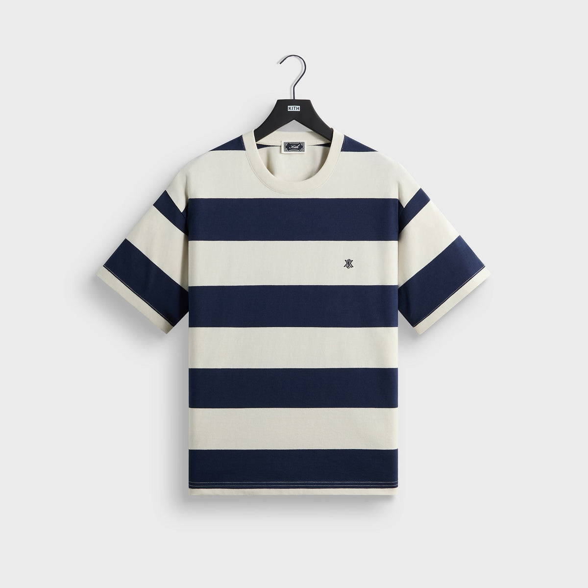 Kith Stripe Alex II Boxy Tee - Sandrift