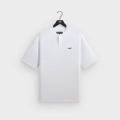 Kith Micro Waffle Tristan Henley - White
