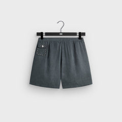 &Kin Cupro Linen Kellen Short - Somber