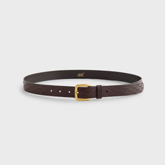 Kith Monogram Vachetta Leather Belt - Incognito