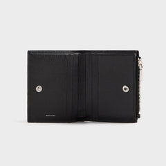 Kith Saffiano Leather Snap Wallet - Black
