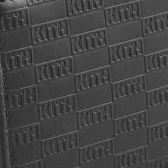 Kith Monogram Vachetta Zip Wallet - Black