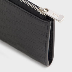 Kith Monogram Vachetta Zip Wallet - Black