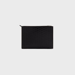 Kith Monogram Vachetta Leather Zip Pouch - Black