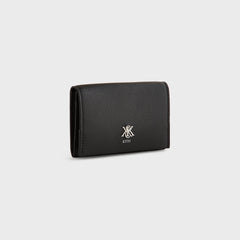 Kith Tumbled Leather Card Holder - Black