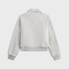 Kith Women Brisa III Fleece Bomber Jacket - Cool Heather Grey