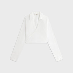 Kith Women Kairi Poplin Wrap Shirt - White