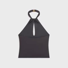 Kith Women Lea Cross Neck Halter Top - Black