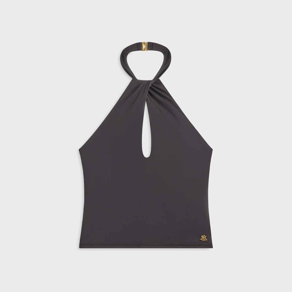 Kith Women Lea Cross Neck Halter Top - Black