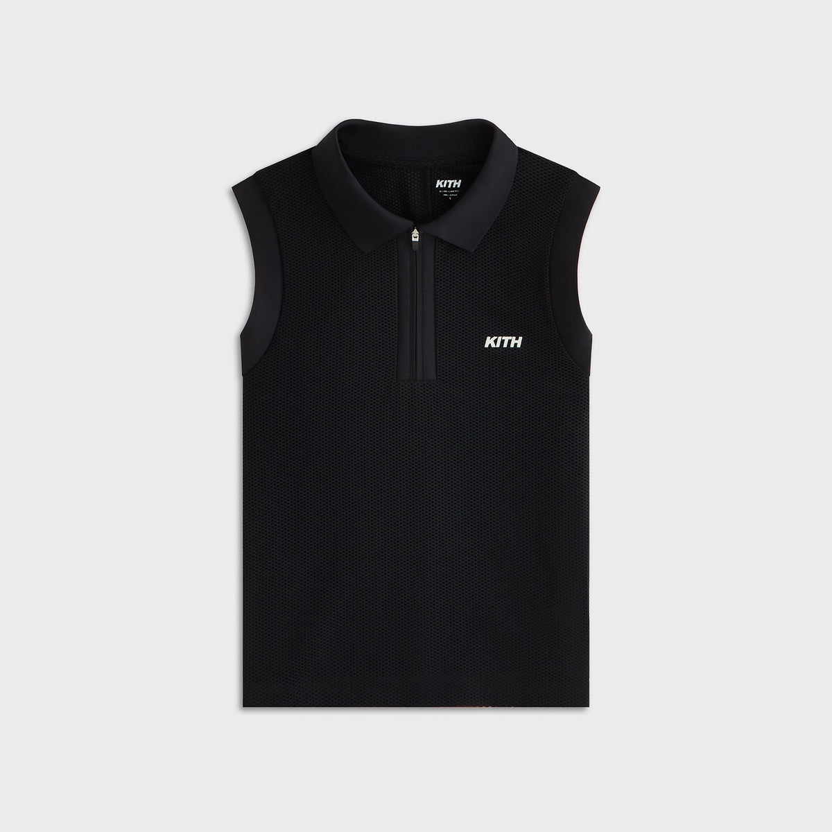 Kith Women Perry Polo Mesh Tank - Black