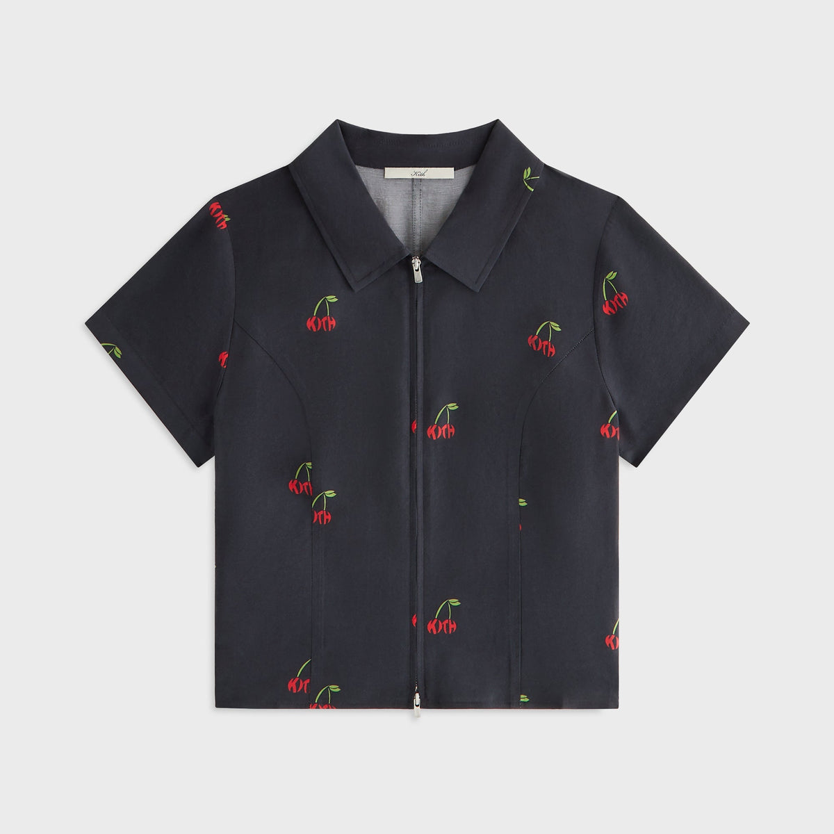 Kith Women Caela Cherry Zip Shirt - Black