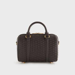 Kith Women Leather Monogram Smooth Harlowe Bag - Ganache