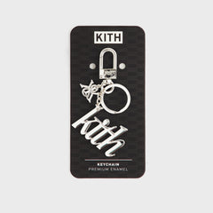 Kith Women Kith & Crest Keychain - Silver