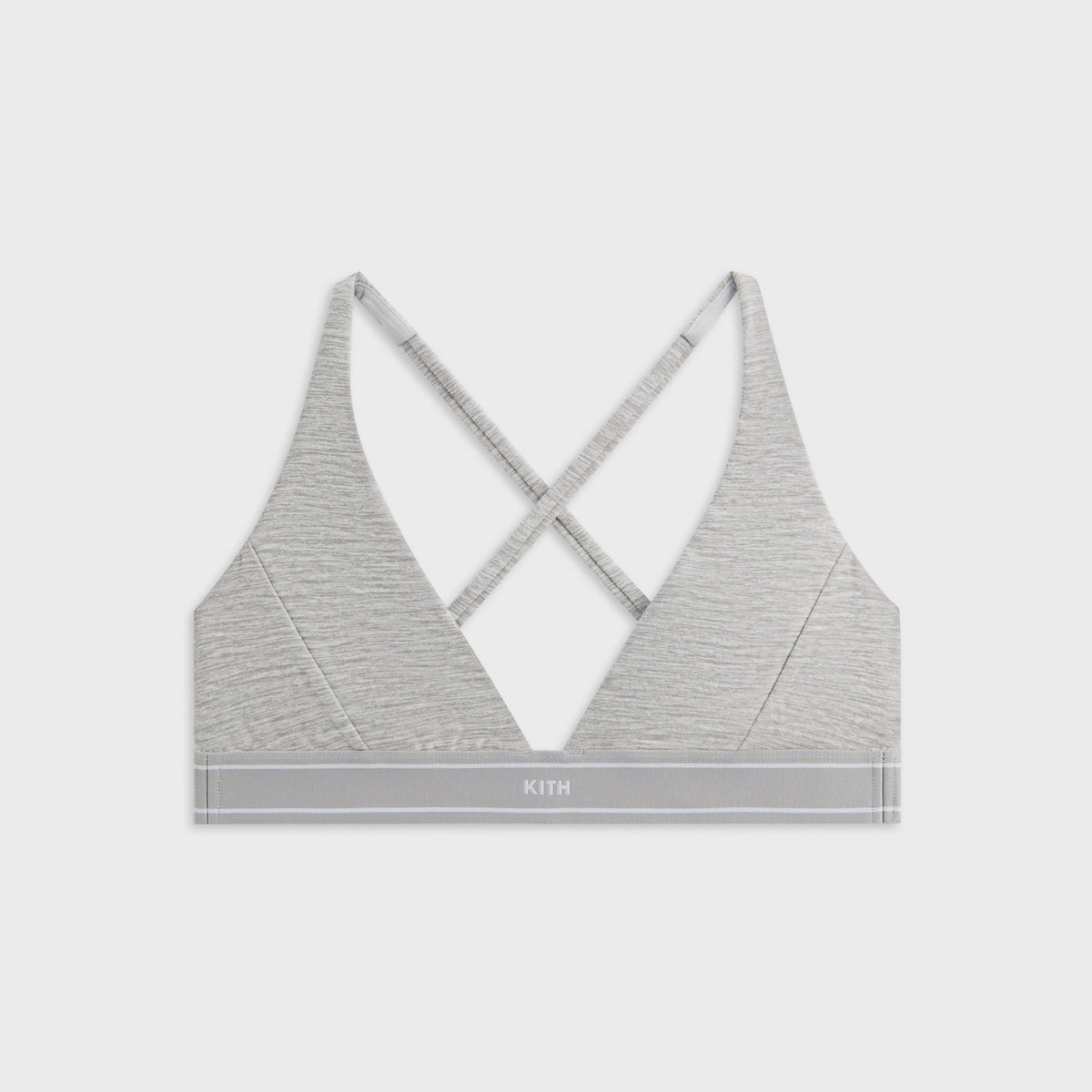 Kith Women Cay Plunge Active Bra - Cool Heather Grey