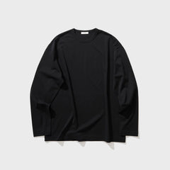 ATON Dry Cotton Jersey Standard Long Sleeve Tee - Black