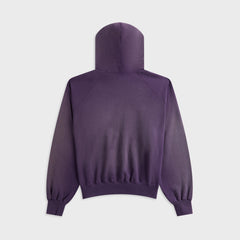 KOZABURO Zenn State Print Faded Hoodie - Purple