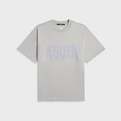 Ksubi Blasted Ekcess Short Sleeve Tee - Smoke Grey