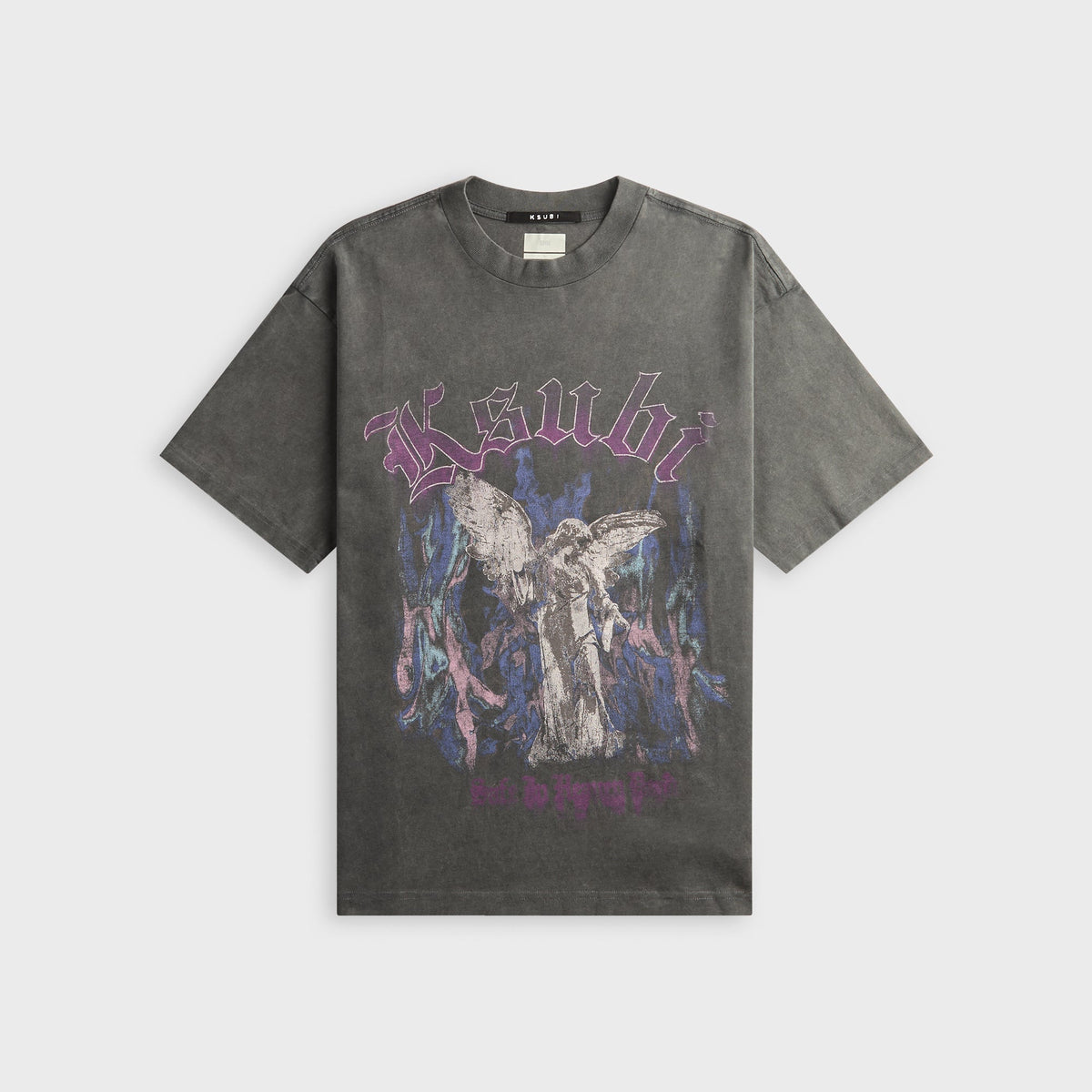 Ksubi Fallen Ekcess Short Sleeve Tee - Charcoal