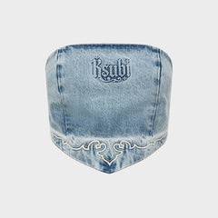 Ksubi Scarf Top - Krystal Western Denim