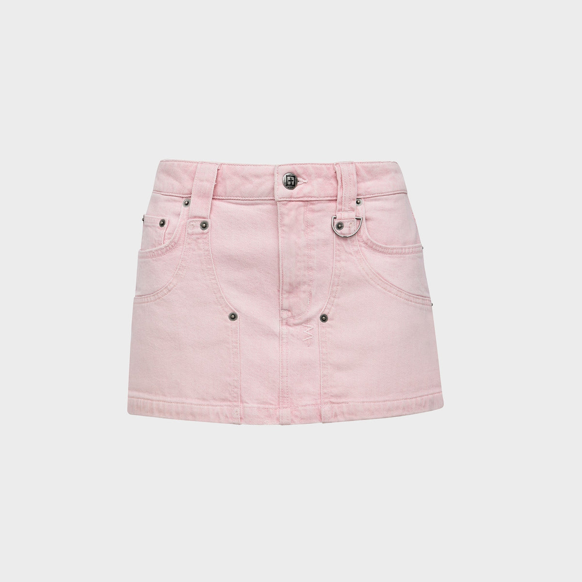 Ksubi Low Rider Mini Carpenter Quartz Skirt - Dust Pink