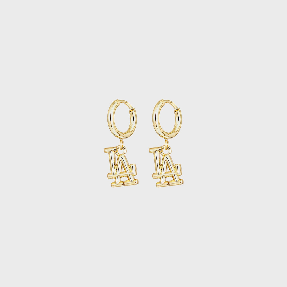 Luv AJ The LA Logo Charm Earrings - Gold