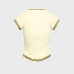 The Line by K Lavi Terry Tee - Baby Yellow