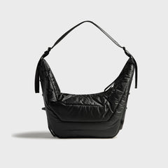 Lemaire Large Soft Game Bag - Ash Black