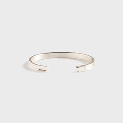 Le Gramme 30 Grammes Godron Bracelet Polished - Silver