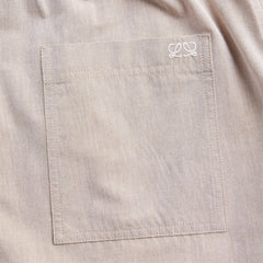 Loewe Turn-Up Cotton Short - Beige