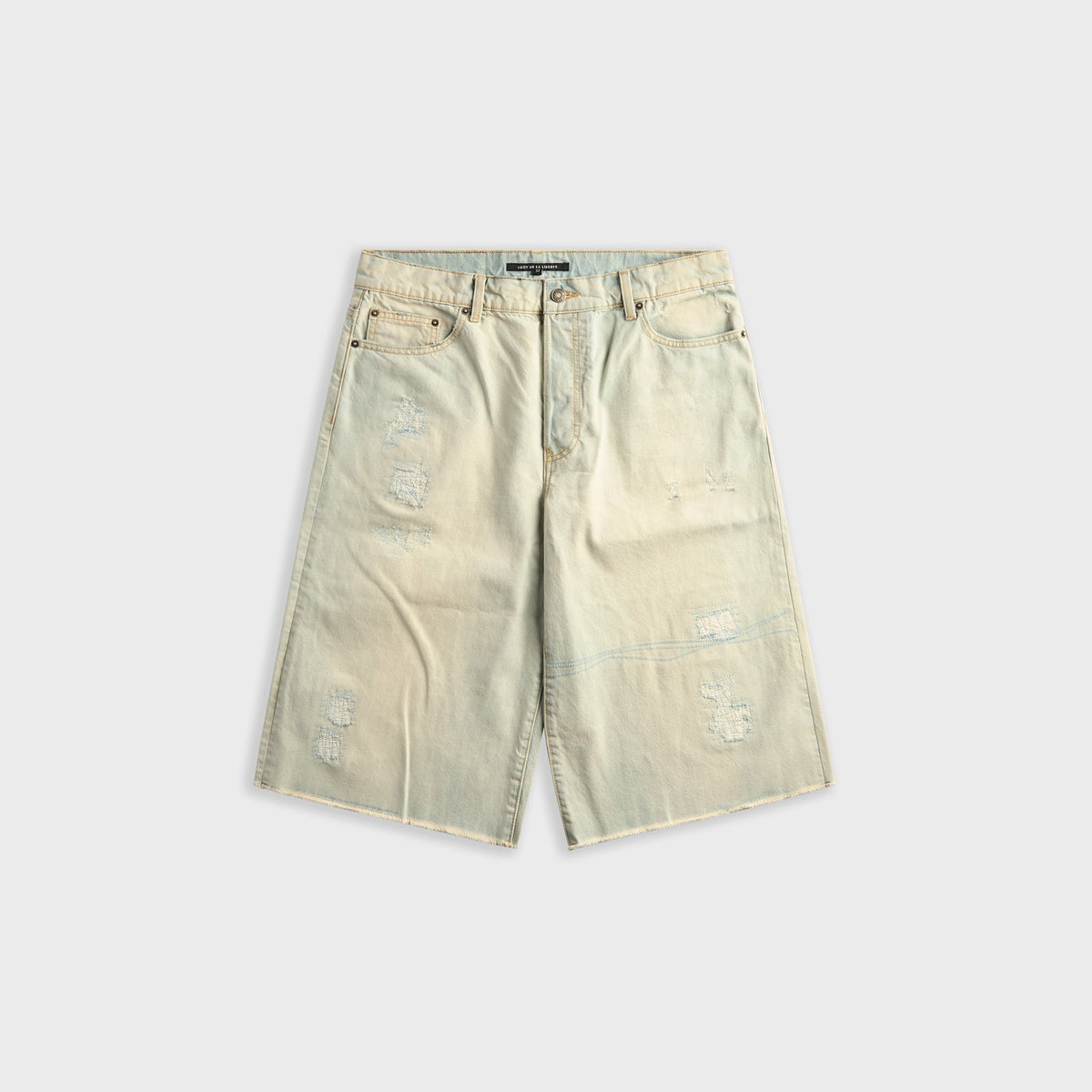 Coût De La Liberté Zander Crispy Denim Baggy Short - Thames Wash