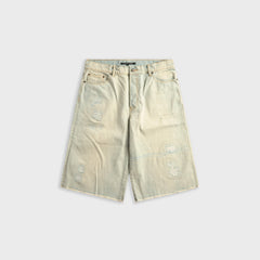 Coût De La Liberté Zander Crispy Denim Baggy Short - Thames Wash